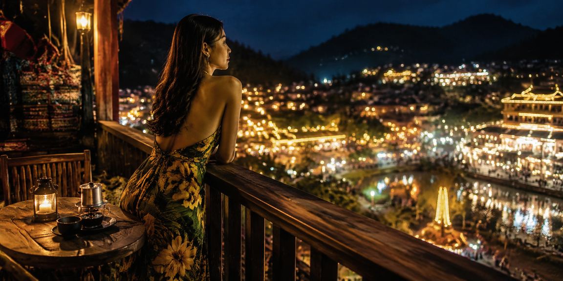Người dùng tại Sapa thưởng cà phê trong khi kiểm tra ưu đãi hoàn tiền